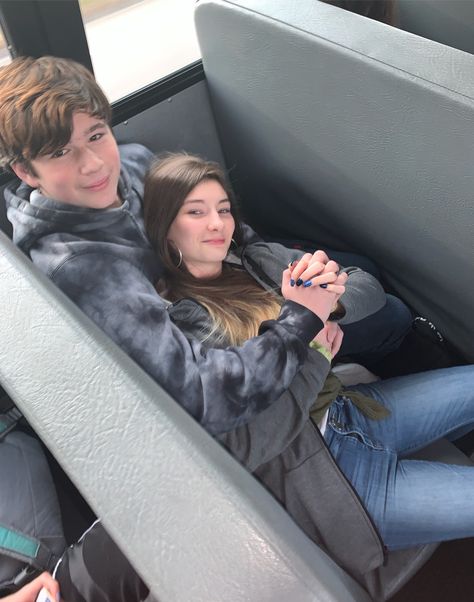 School Bus Cuddling, Couples On The Bus, Cute Couple Pics On Bus, Bus Cuddling, Cute Pics To Take With Your Boyfriend At School, Girlfriend Sitting Boyfriends Lap In Car, Cute Couple Pics Middle School, Couple On Bus, Cute Couple Pics School