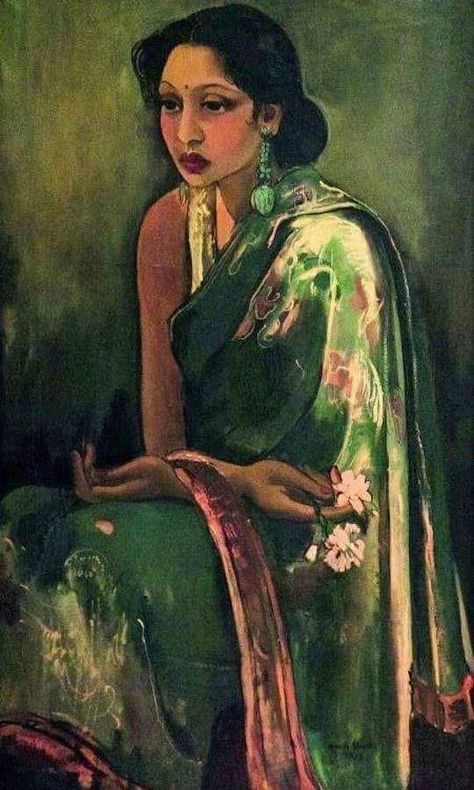 Amrita Sher Gil, Modern Indian Art, South Asian Art, Indian Artist, Indian Paintings, South Asian, Marie Antoinette, Art Google, Indian Art