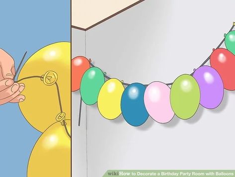 Room With Balloons, Decorate With Balloons, Easy Room Makeover, Birthday Room Decor, Birthday Party Room, Room Makeover Ideas, Decorate Room, Birthday Room, Balloon Glow