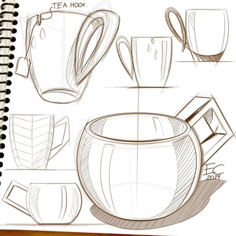 Design • Product • Sketch on Instagram: “20 minutes doodle sketches: cups #productsketch #productsketching #sketch #industrialdesignsketch #industrialdesign #doodlesketch…” Sketching Techniques, Object Drawing, Geometric Design Art, Magazine Crafts, Doodle Sketch, Gesture Drawing, Industrial Design Sketch, Sketches Tutorial, Poses References