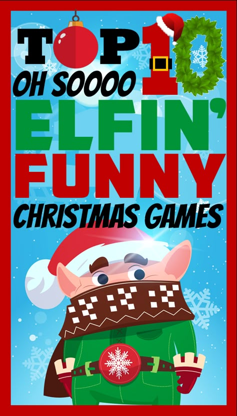 Elf Movie Drinking Game, Tinsel Game Ideas, Hilarious Family Christmas Games, Prize Drawing Ideas, 12 Days Of Christmas Games For Work, Funny Games To Play At Christmas, Jingle Bell Games Party Ideas, Christmas Guessing Games For Adults, Christmas Spatula Game