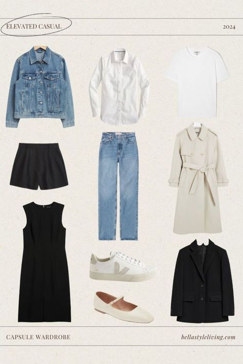 capsule wardrobe essentials Casual Capsule Wardrobe, Classic Minimalist Style, Workwear Capsule Wardrobe, Capsule Wardrobe Work, Capsule Wardrobe Essentials, Elevated Casual, Capsule Wardrobe Outfits, Fall Capsule Wardrobe, Wardrobe Outfits