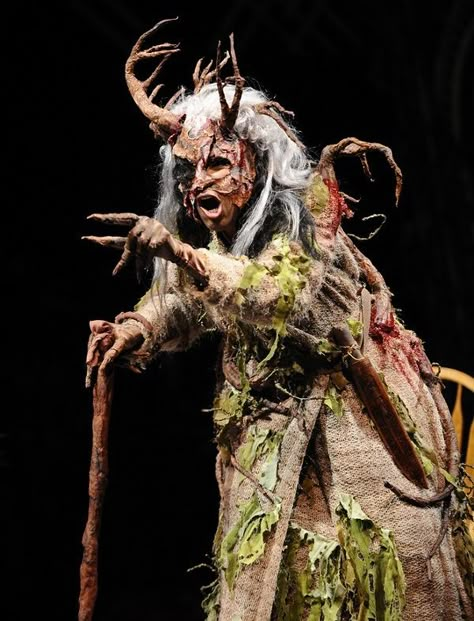 ”Angela Theatre Makeup, Witch Costumes, Theatre Costumes, Witch Costume, A Fairy Tale, Into The Woods, Costume Makeup, Makeup Designs, Indiana Jones