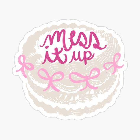 Get my art printed on awesome products. Support me at Redbubble #RBandME: https://www.redbubble.com/i/sticker/Mess-It-Up-Gracie-Abrams-by-NaomiesCorner/155441860.JCQM3?asc=u Mess It Up Gracie Abrams, Olivia Sabrina, Mac Stickers, Weird Stickers, Kindle Stickers, Sticker Aesthetic, Scrapbook Printing, Stickers Ideas, Stickers Cool