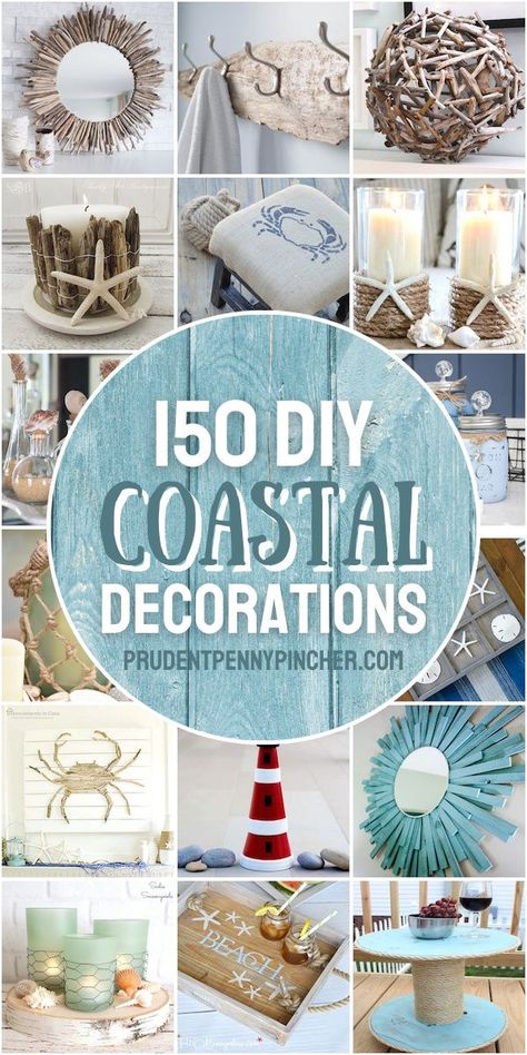 Diy Coastal Decor, Beach Themed Crafts, Deco Marine, Diy Beach Decor, Seashell Wall Art, Coastal Farmhouse Decor, Nautical Crafts, Diy Beach, Beachy Decor