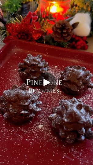 3.9K views · 139 reactions | “Pinecone Brownies, where the joy of baking meets the magic of the holidays. A treat that’s too cute to resist!” Ingredients: * 1 box of brownie mix (and required ingredients mentioned on the box) * Chocolate candy coating by kroger * Sliced almonds * Powdered sugar “Unwrap the magic of the season with these adorable Pinecone Brownies – a sweet twist on festive treats!” #brownierecipe #pinecone #brownies #fudge #chocolate #holiday #holidays #holidayseason #explore #exploremore #explorepage #exploreeverything #reelsofinstagram #christmas #baking #bakinglove #snow #reelsinstagram #foodies #foodiesofinstagram #desserts #cake #reelsexplore #comfortfood #delicious #viral #trending #trendingreels #reels #brownie | Liya Az | Michael Bublé · It's Beginning to Look Pinecone Brownies With Almonds, Brownie Pinecones With Almonds, Pinecone Brownies, Joy Of Baking, Fudge Chocolate, Desserts Cake, Box Chocolate, Festive Treats, Brownie Mix