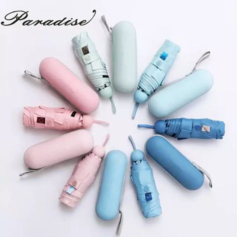 Alibaba Products, Capsule Umbrella, Portable Umbrella, Pocket Umbrella, Cute Umbrellas, Foldable Umbrella, Small Umbrella, Cute Stationery, Package Design