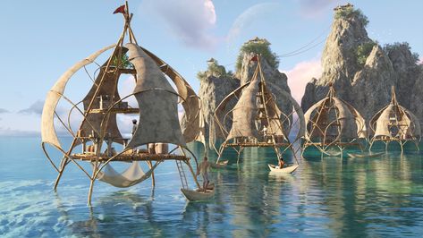 Dnd Fishing Village, Fantasy Ocean Village, Water Village Concept Art, Fantasy Water Village, Water Village Fantasy Art, Fantasy Beach Village, Fantasy Fishing Village, Fantasy Setting Village, Airplane House