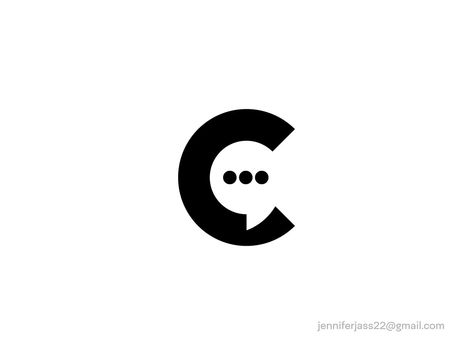 C chat logo design by Jennifer Chat App Logo Design, Chat Bot Logo, Chat Bubble Logo, Chat Logo Design, Logo Chat, Chat Logo, Box Icon, Chur, App Logo