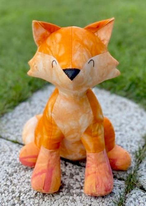 Pattern For Stuffed Animals Free, Fox Stuffed Animal Pattern Free, Stuffed Fox Sewing Pattern Free, Free Fox Sewing Pattern, Fox Sewing Pattern Free, Fox Pattern Sewing, Sewing Templates Animal, Stuffed Fox Pattern, Fox Stuffed Animal Pattern