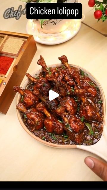 AR AR on Instagram: "Ingredients for making Chicken Lollipops 🤩🤩⬇️
Chicken Lollipops Marination 🔥
Chicken Lollipops - 500gms
Eggs - 1
Turmeric Powder - 1/2 tsp
Black Pepper Powder - 1/2 tsp
Garam Masala - 1/2 tsp
Red Chilli Powder - 1 tsp
Salt - 1 tsp
Corn flour - 2 tbsp
Oil - for frying
.
For making chicken Lollipops Gravy ⬇️🔥
Oil - 2 tbsp
Ginger - 1 tsp
Garlic - 2 tsp
Onion - 1
Capsicum - 1
Soya Sauce - 1 tbsp
Green Chilli Sauce - 2 tbsp
Red Chilli Sauce - 2 tbsp
Vinegar - 1 tbsp
Corn Slurry - 1 cup
Salt - 1 tsp
( add a pinch of Ajinomoto for more flavour)
.
Thanks for watching ❤️ if you enjoyed watching this Chicken Lollipops Recipe then do follow us...#reels #viral #trending #foodlover #food #reelschallenge #foodie #chicken #chickenlolipop #restaurant #chikendinner" Chicken Lollipops Recipe, Lollipops Recipe, Red Chilli Sauce, Green Chilli Sauce, Lollipop Recipe, Making Chicken, Chicken Lollipops, Red Chilli Powder, Soya Sauce