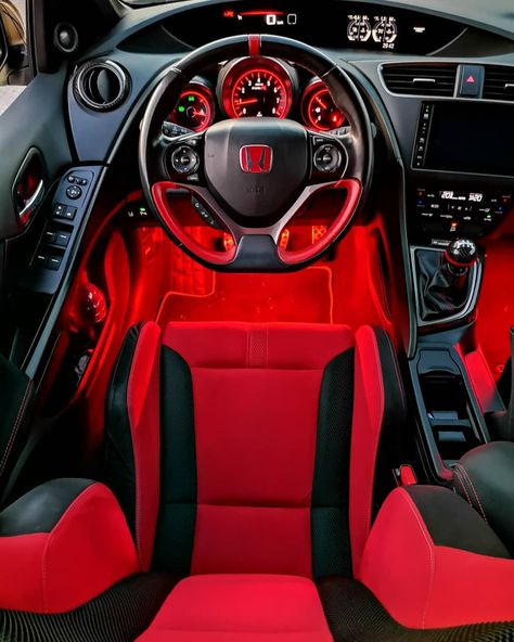 Honda Civic Red Interior, Honda Civic Type R Interior, Honda Civic Aesthetic Interior, Honda Civic India, Honda Civic Interior, Civic Interior, Honda Civic Wheels, Honda Type R, Honda Civic Car