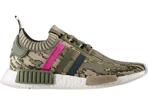 adidas NMD R1 Glitch Camo St Major (W) Nmd Outfit, Nmd Adidas Women, Adidas Nmd_r1, Nmd Adidas, Camo Shoes, Camo And Pink, Womens Camo, Adidas Nmd R1, Nmd R1