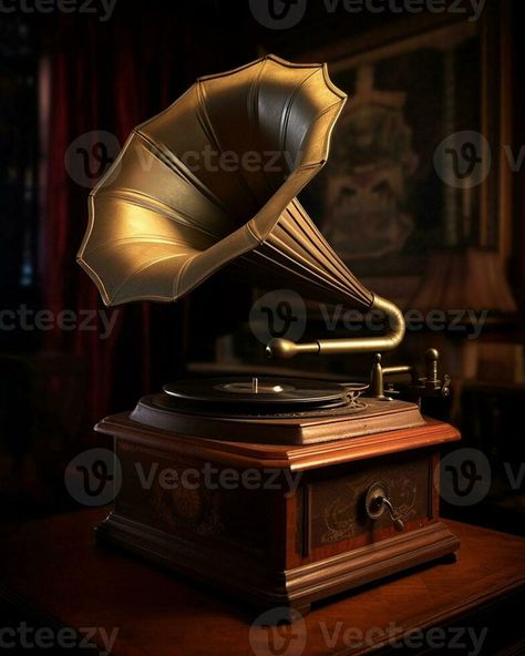 AI Generative old gramophone Vector Free, Photo And Video, Frame