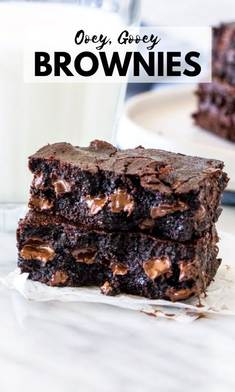 Brownie Recipe With Cocoa, Boxed Brownie Recipes, Brownies Chewy, Moist Chocolate Brownies, Brownie Recipe Video, Boxed Brownies, Chewy Brownies Recipe, Gooey Chocolate Brownies, Cocoa Powder Recipes