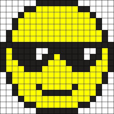 Pixel Art Emoji, Pixel Art Kawaii, Pixel Pokemon, Pixel Art Minecraft, Image Pixel Art, Emoji Patterns, Modele Pixel Art, Cool Emoji, Square Stitch