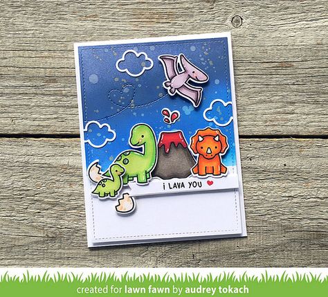 RAWRSOME - Lawn Fawn Rawrsome, Lawn Fawn Blog, Dinosaur Cards, Lawn Fawn Stamps, Clear Acrylic Stamps, Lawn Fawn Cards, Interactive Cards, Acrylic Stamp, Idul Fitri