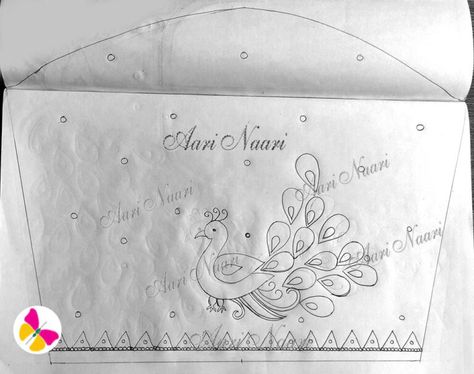 Peacock design8 on sleeves aari tracing paper free download - Aari Naari Peacock Tracing Paper, Pencil Art Drawings For Aari Work, Aari Tracing Paper, Aari Tracing Designs, Peacock Sketch, Embroidery Tracing, Paisley Drawing, Blouse Sketch, Peacock Embroidery Designs