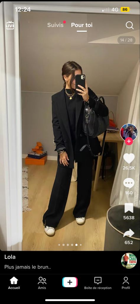 Ootd Jean Noir, Outfit Jean, Ootd Jeans, Outfits 2023, Jean Outfits, Look Fashion, Stockholm, Trendy Outfits, Winter Outfits