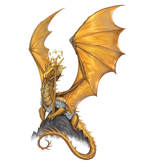 Pseudo Dragon Dnd, Dnd Golden Dragon, Gold Dragon Dnd, Pathfinder Dragon, Dragon Paladin, Gold Dragon Art, Cleric Paladin, Humanoid Dragon, Dnd Dragonborn