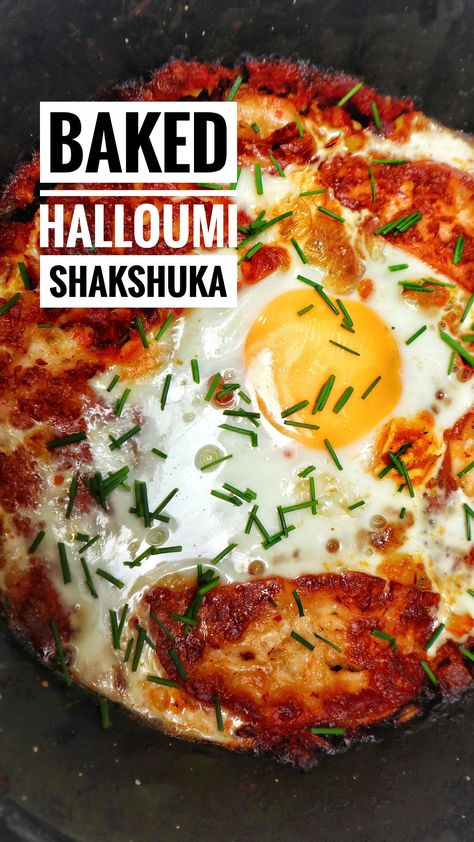 Halloumi egg shakshuka is a flavorful and nutritious breakfast dish that originates from North Africa and the Middle East. It is made with eggs poached in a spicy tomato sauce with halloumi cheese. The sauce is made with tomatoes, onions, garlic, and a blend of spices such as paprika, cumin, and chili powder. The halloumi cheese adds a salty and creamy flavor to the dish, and it is usually served with crusty bread or pita for dipping. It is a perfect dish for brunch or a lazy weekend breakfast, Halloumi Eggs Breakfast, Halloumi Keto Recipes, Halumi Cheese Breakfast, Halloumi Breakfast Recipes, Haloumi Recipes Dinner, Baked Halloumi Recipes, Haloumi Breakfast Recipes, Keto Halloumi Recipes, Halloumi Shakshuka