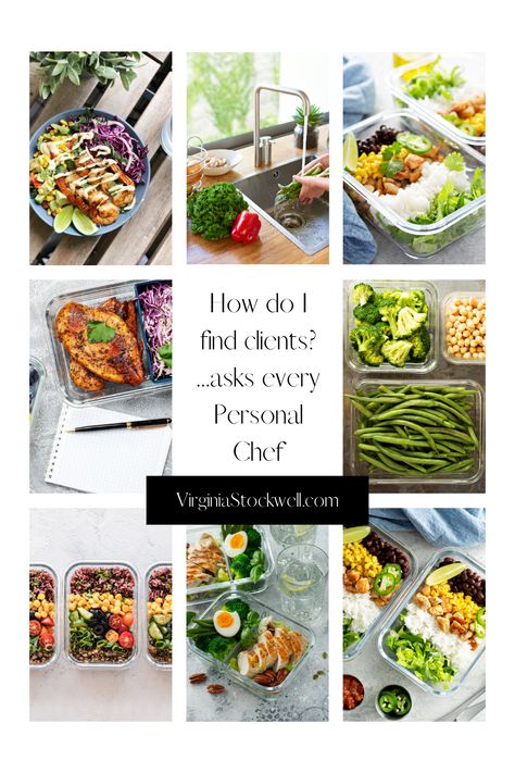 Personal Chef Recipes, Private Chef Aesthetic, Personal Chef Business, Target Marketing, Getting Clients, Personal Chef Service, Chefs Kiss, Catering Ideas, Find Clients