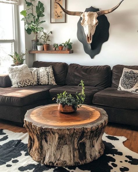 Western Theme Living Room Ideas Rustic, Living Room Western Decor Ideas, Boho Country Living Room, Western Theme Living Room, Western Chic Living Room, Western Farmhouse Living Room, Rustic Western Living Room, Western Boho Living Room, Western Modern Home Decor