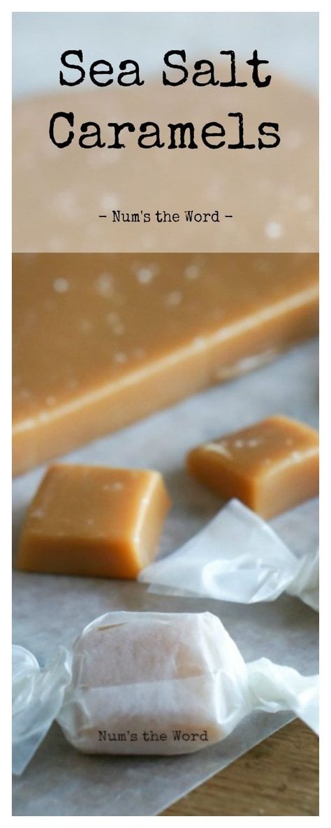 Microwave Caramels take less than 10 minutes to make and taste amazing! Sprinkle some sea salt on top for Microwave Sea Salt Caramels! Easy, delicious and make a great gift! #dessert #caramels #seasalt #seasaltcaramel #microwave #microwavecaramels #easy #quick #christmas #gift #teachergift #chewycaramels #candy #numstheword #recipe Sea Salt Caramel Recipe, Homemade Caramels, Sea Salt Recipes, Sea Salt Caramels, Salted Caramel Recipes, Salted Caramels, Making Candy, Maple Candy, No Salt Recipes