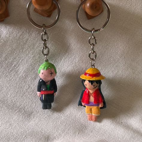 Zoro Mini Doll Keychain 🍀✨ . Shop link in bio 🔗 . Shipping 🇮🇳 . One Piece Polymer Clay, One Piece Keychain, Haru Ride, Ao Haru, Doll Keychain, Handmade Stuff, Ao Haru Ride, Polymer Clay Crafts, Clay Art