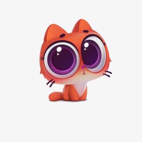 Art Toys Design, Cat Clipart, Cute Animal Drawings Kawaii, Cat Character, Cute Clipart, Cats Illustration, Character Design Animation, Cartoon Clip Art, 3d Characters