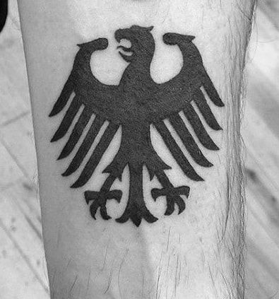 Hsv Tattoo, German Symbols, Black Eagle Tattoo, Germany Tattoo, German Tattoo, Cool Back Tattoos, German Eagle, Cool Wrist Tattoos, Wrist Tattoos For Guys