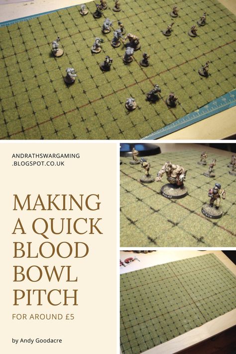 Making a quick blood bowl pitch for around £5 How To Bowl A Strike, Blood Bowl Miniatures, Blood Bowl, Wargaming Terrain, Games Workshop, Braided Rugs, Board Games, Miniatures