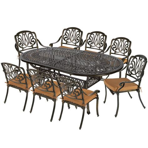 Patio Furniture Dining Set, Swivel Rocker Chair, Table 8, Outdoor Patio Dining, Swivel Dining Chairs, Best Outdoor Furniture, Rocker Chairs, Grande Table, Family Dining