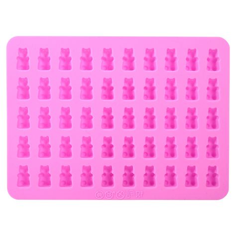 Free 2-day shipping. Buy Gummy Bear Silicone Mold with Bonus Dropper 50 Cavities Candy & Chocolate Ice DIY Craft Tray Bear Silicone Maker-Non Stick Pink at Walmart.com Candy Creations, Wilton Cake Decorating, Candy Chocolate, Chocolate Ice, Baking Accessories, Gummy Bear, Candy Molds, Baking Molds, Chocolate Molds