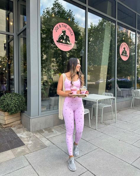 The most girly workout set 🍒 the cherry print is adorable! This activewear is from @astoria_activewear and they have the most girly workout clothes. Comment “shop” to receive the link to shop! #ltkfitness #girlygirl #pinkvibes #summerfashion #casualfit #dcblogger #pinkoutfit #smoothietime #pinkpilatesprincess Girly Workout, Astoria Activewear, Joe And The Juice, Pink Vibes, Workout Sets, Cherry Print, Pink Outfit, Girly Girl, Casual Fits