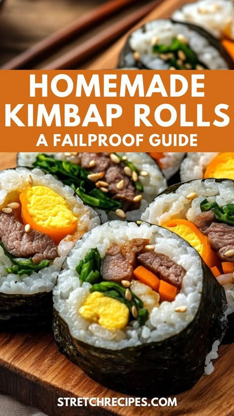 Craving kimbap rolls? Try our easy kimbap recipe packed with crispy bacon, seasoned spinach, and tangy pickled radish! These Korean sushi rolls are perfect for summer snacks or on-the-go meals. Save this pin for a taste of Korea at home! Visit our blog for the full homemade kimbap guide. Easy Kimbap Recipe, Easy Kimbap, Easy Sushi Rolls, Kimbap Recipe, Korean Sushi, Best Rice Recipe, Pickled Radish, Sushi Roll Recipes, Best Rice