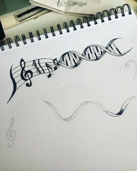 Tattoos For Music Lovers Unique, Music Note Art, Music Symbol Tattoo, Notes Tattoo, Journey Tattoo, 2023 Tattoo, Science Tattoo, Music Tattoo Sleeves, Sky Ranch