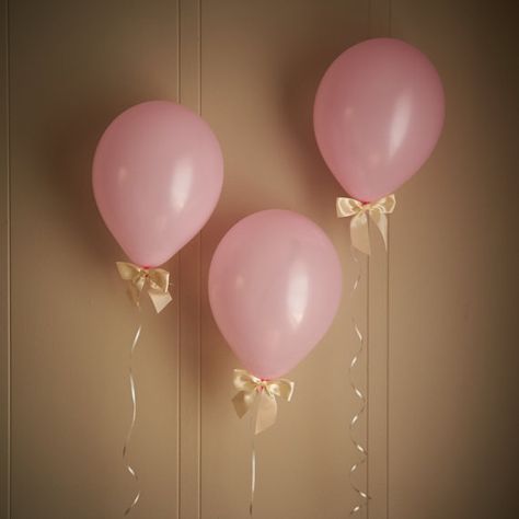 Princess Party Decorations Baby Pink Balloons by courtneyorillion Pink Gold Decorations Party, Pink Ribbon Decorations, Balloons With Ribbon Bows, Cute Balloon Decorations, Bows Party Decorations, Ribbon Party Decorations, Balloons With Bows, Pink Bow Party Decorations, Bow Party Decorations