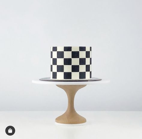 Checkered Smash Cake, Black And White Checkered Cake, Bad Two The Bone Cake, Checkered Birthday Cake, One Cool Dude Birthday, Chess Party, One Happy Dude First Birthday, Motocross Birthday Party, Need Four Speed