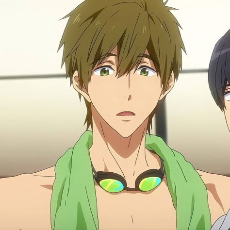 Makoto Free, Anime Green Hair, Free Makoto, Makoto Tachibana, Free Eternal Summer, Splash Free, Free Iwatobi Swim Club, Free Iwatobi, Eternal Summer