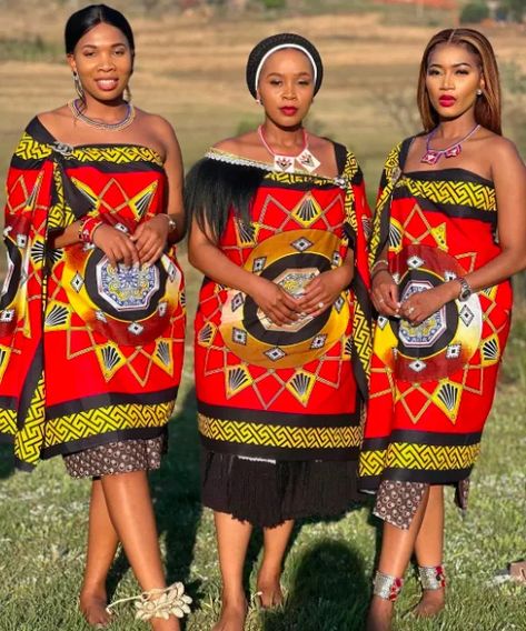 Swazi Traditional Attire Women, Swati Traditional Attire Women, South African Traditional Clothing, South African Traditional Wear, Swati Traditional Attire, Swazi Traditional Attire, Lobola Dresses, Tsonga Dresses, Traditional Wear For Women