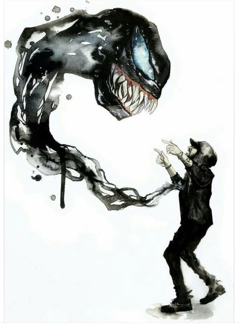 The music video for venom from Eminem was so awesome, so this definitely deserves to be pinned Eminem Drawing, Eminem Wallpapers, Venom Art, Rapper Art, Marvel Venom, Superhero Wallpaper, Marvel Wallpaper, Arte Fantasy, Spiderman Art