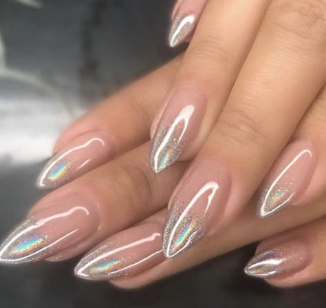 Unghie Sfumate, Young Nails, Her Nails, Holographic Nails, Nails Inc, Fabulous Nails, Dream Nails, Pretty Acrylic Nails, Chic Nails