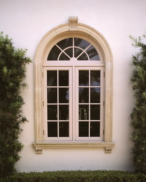 French Windows Exterior, Neoclassic Architecture, Wooden Window Design, Neoclassical House, Modern Contemporary House Plans, Impact Doors, Wooden Front Door Design, Impact Windows, Window Molding