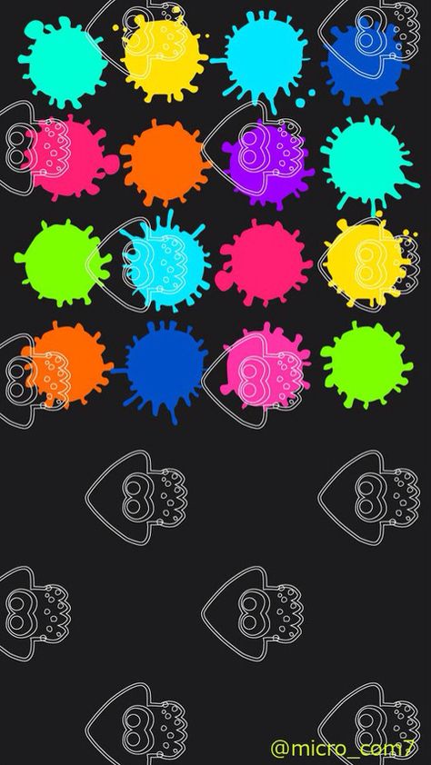 Splatoon Splatoon Wallpaper, 3 Color Palette, Cup Print, Iphone Themes, Splatoon 3, Matching Wallpaper, Printed Cups, Splatoon, Iphone 5