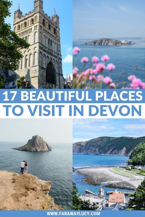 17 Beautiful Places to Visit in Devon for a Great Day Out. Devon England. Devon UK. Things to do in Devon. Places to see in Devon. What to see in Devon. Things to see in Devon. What to do in Devon. Devon attractions. Devon top attractions. Devon travel blog. Devon travel guide. The English Riviera. Exeter. Plymouth. Dartmouth. Dartmoor National Park. Exmoor National Park. Salcombe. Clovelly. Totnes. Appledore. Watermouth. Croyde. Woolacombe. Dartmouth. Ilfracombe. Beer. Burgh Island. Lundy Is... North Devon England, Devon Uk Travel, Appledore Devon, Devon Core, Woolacombe Devon, Bideford Devon, Clovelly Devon, Salcombe Devon, Totnes Devon