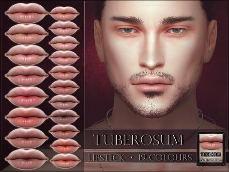 Sims 4 Male Clothes, The Sims 4 Skin, Makeup Cc, The Sims 4 Pc, The Sims 4 Packs, Sims 4 Cc Makeup, Sims 4 Cc Folder, Nude Lips, Natural Lipstick