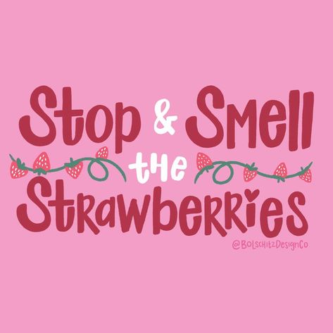 LAUREN BOLSCHITZ shared a post on Instagram: “Because they smell so sweet 🍓🍓🍓 . . . . . #strawberry #lettering #handlettering #goodtype #typelove…” • Follow their account to see 38 posts. Strawberry Quotes Instagram, Strawberry Username Ideas, Strawberry Captions, Baking Memes, Strawberry Quotes, Cute Food Quotes, Breakable Hearts, Fruit Quotes, Ig Captions