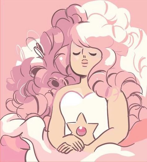 Rose Quartz Painting, Endure And Survive, Steven Universe Spoilers, Rose Quartz Steven Universe, Roses Drawing, Steven Universe Fanart, Art Cartoon, Universe Art, Kawaii Art