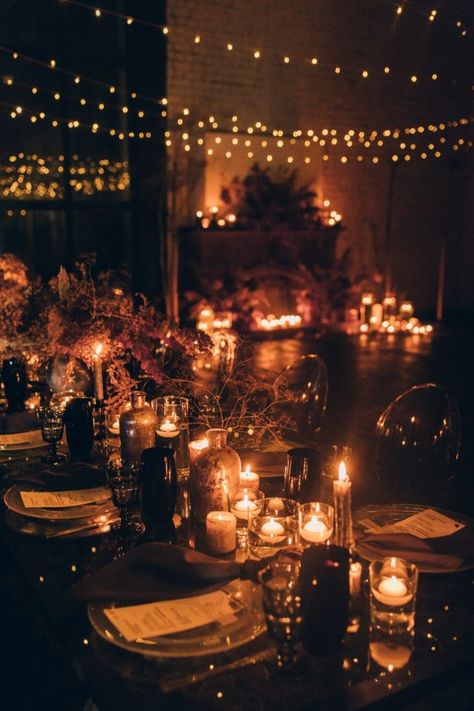 November Wedding Indoor, Runaway Wedding, Mythical Wedding, Bonfire Wedding, Log Cabin Wedding, Dark Wedding Theme, Village Hall Wedding, Candle Lit Wedding, Cozy Wedding